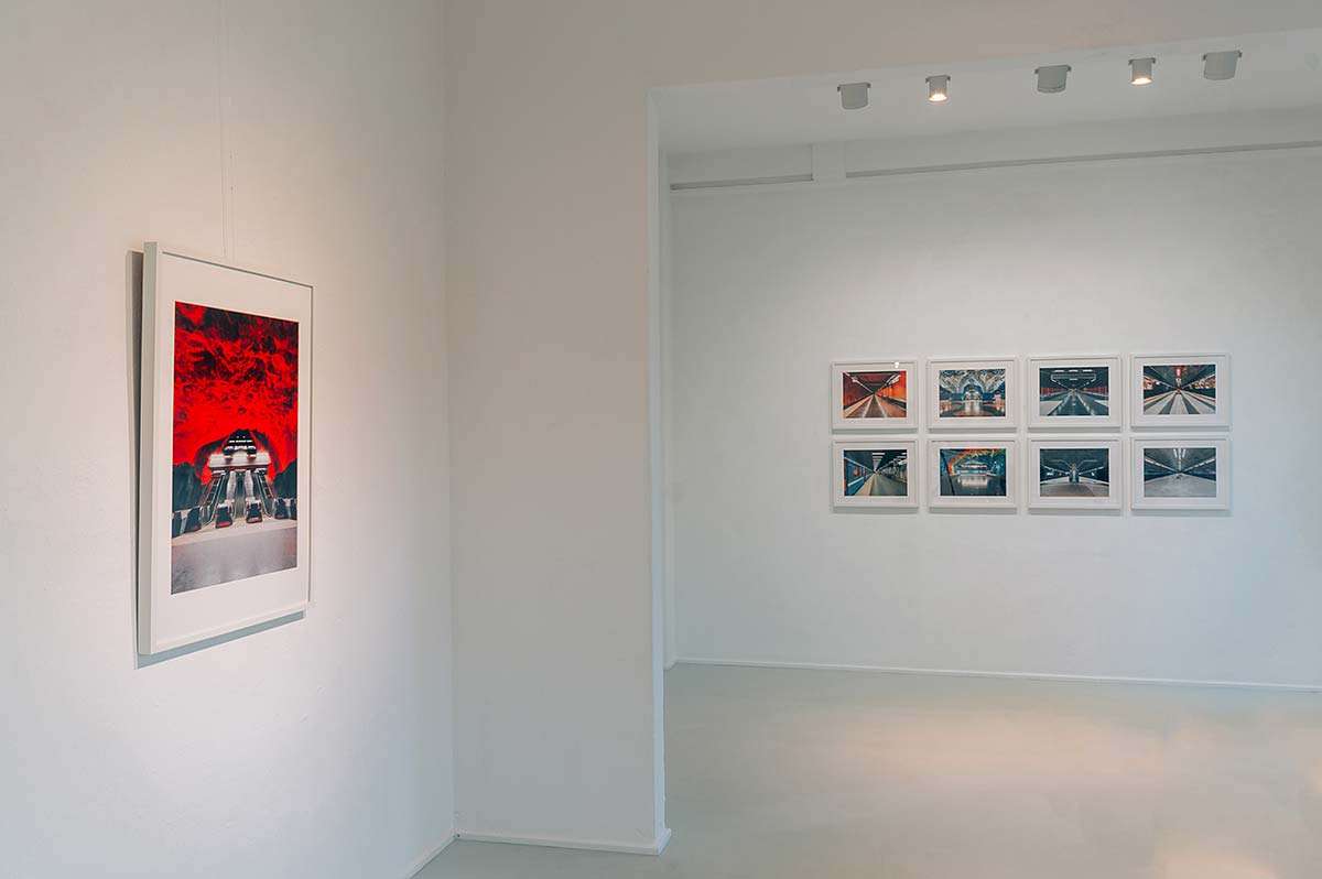 Blick in die Ausstellung von Ciprian Olaru, Galerie Altes Rathaus, Worpswede 2020